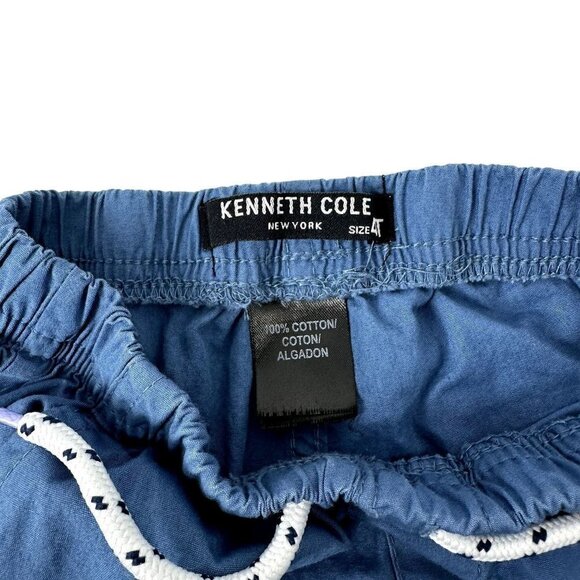 Kenneth Cole Size 4 Blue Toddler Shorts Elastic with Drawstring 100% Cotton - Picture 3 of 6